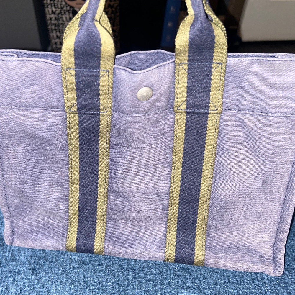Hermès Fourre-Tout Tote (Canvas Tote with Web Handles)